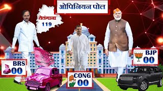 Telangana Assembly Elections 2023 Opinion Poll Exit Poll BJP Congress BRS  2023 Chandrasekhar Rao