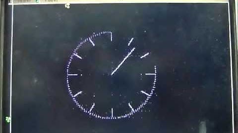 oscilloscope clock