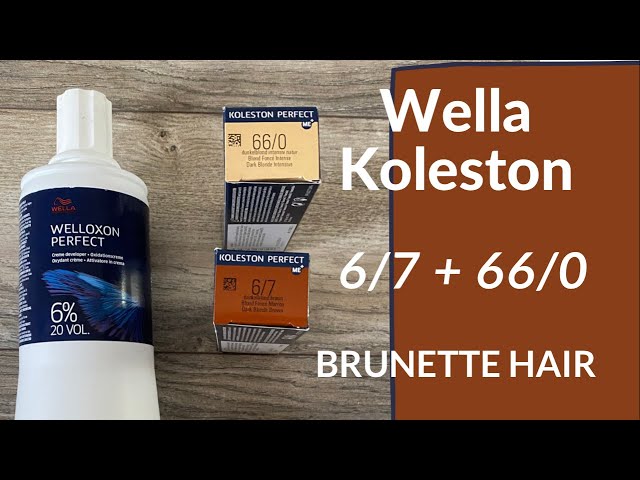 WELLA. KOLESTON PERFECT - Shades 6/7 + 66/0 root coverage for