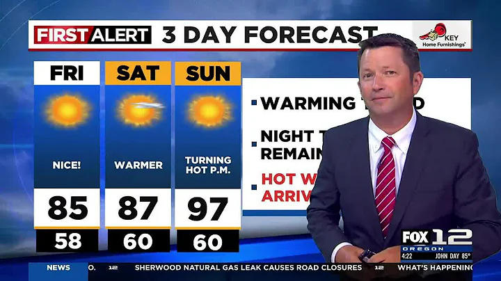 First Alert Thursday evening FOX 12 weather forecast (8/10)