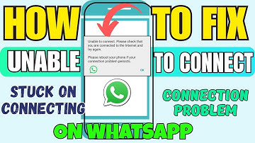 How To Fix WhatsApp CONNECTION Issue On Android | Solve Unable To Connect Problem WhatsApp