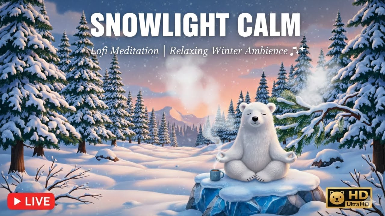 Snowlight Calm ❄️ Lofi Meditation for Deep Focus & Inner Peace 