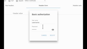 Advanced REST Client - HTTP Basic authorization