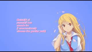 Vignette de la vidéo "Sakurasou no Pet na Kanojo Ending 2[Romaji/English Lyrics]"