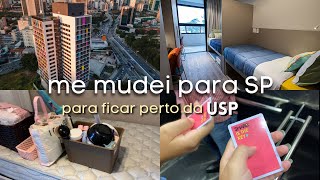 ME MUDEI para um PRÉDIO DE ESTUDANTES em São Paulo | para ficar perto da USP