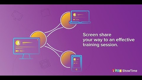 Zoho ShowTime - How to use Screenshare in a live training session.