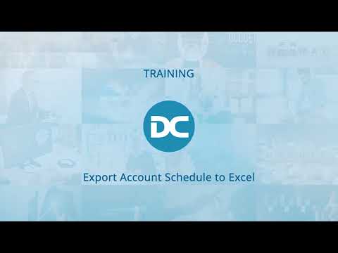 Export Account Schedule