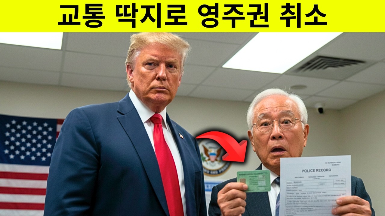 5년 전 교통 딱지가 3월부터 영주권 취소 사유가 됩니다 - 60세 이상 한인 필수 시청