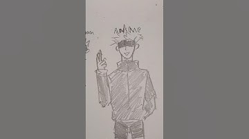 How to draw stickman body to anime ✍️ #drawing #tutorial #howtodraw #sketch #art