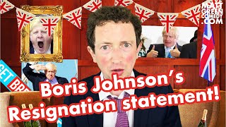 Boris Johnson's Resignation statement!