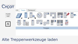 Alte Treppenwerkzeuge in Allplan laden