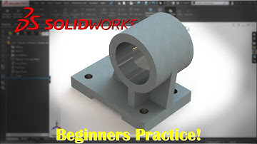 SolidWorks Tutorial for Beginners | Exercise 46 | 3D Modeling Practice for Engineers
