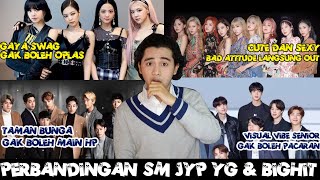 Perbandingan Visual, Teknik Vocal Hingga Aturan Ketat SM JYP YG & BIG HIT Entertainment