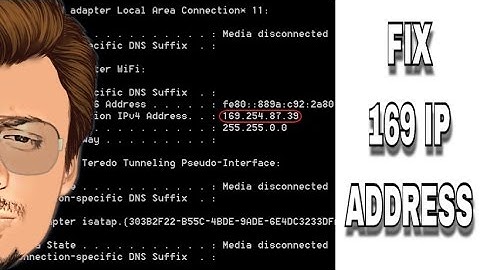 How do you fix a 169 IP address so you can get online?