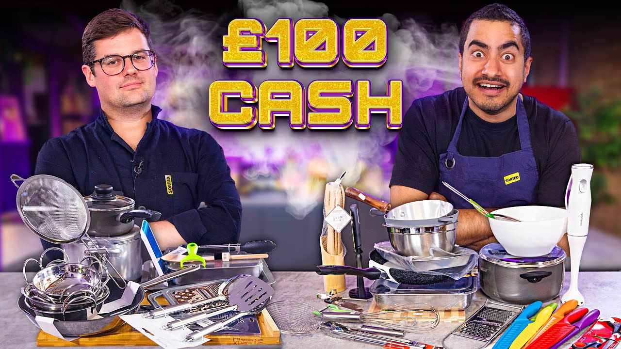 ⁣We Gave 2 Chefs £100 to Buy Basic Kitchen Equipment...