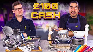 We Gave 2 Chefs £100 to Buy Basic Kitchen Equipment...