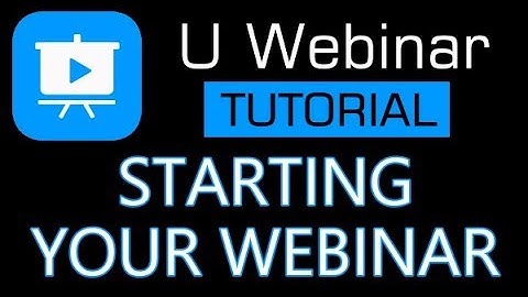 U Webinar Tutorial - How to start a webinar and import your PowerPoint file