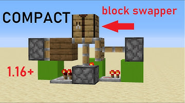 1.16+ BLOCK SWAPPER TUTORIAL! COMPACT  block swapper MINECRAFT