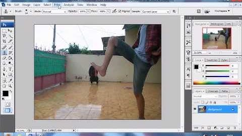 Adobe Photoshop CS3 Tutorial - "How To Change Your Photo Background"