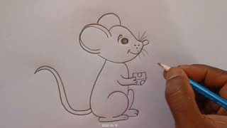 how to draw rat drawing rat drawing easy