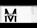 How to make a Split Monogram in Cricut Design Space