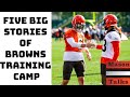 Five Storylines to Watch at Browns Training Camp