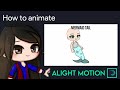 How to animate a Mermaid Tail in Alight Motion || Gacha Stu-Club Tutorial ||