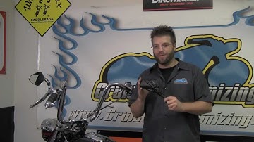 Kuryakyn Skeleton Hand Mirrors Black and Chrome Installation Video