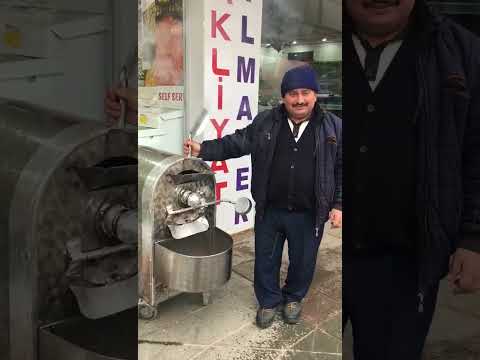 çerçi kuruyemiş  Akyurt şubemiz de sizler için sıcak leblebi kavurduk