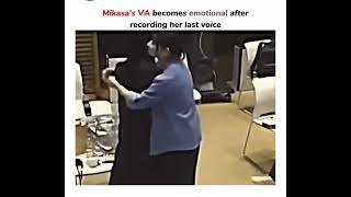 Mikasa Voice Actress Cried After Last Scene. Etterashai Eren.