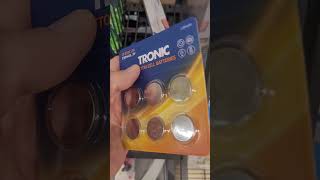 TRONIC® Set of 6 button cell batteries, 1 set LIDL