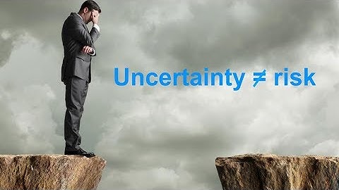 24 Understand risk vs  uncertainty