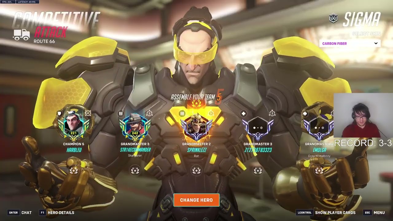 HARBLEU SIGMA + HAMMOND OVERWATCH 2 ГЕЙМПЛЕЙ 20 СЕЗОНА ТОП-500