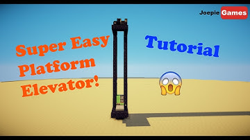 Minecraft 1.11+ Super Easy Platform Elevator tutorial