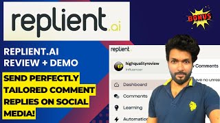 replient.ai Review – Send perfectly tailored comment replies on social media! screenshot 4