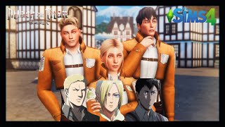 ATTACK ON TITAN | WARRIORS | REINER, ANNIE & BERTHOLDT | THE SIMS 4 ATTACK ON TITAN | WARRIORS | REINER, ANNIE & BERTHOLDT | THE SIMS 4
