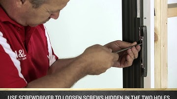 How to Adjust the Striker Plate on an A&L Sliding Door