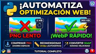 Celebrity Optimización de Imágenes para Web con Python 🐍 | Comprimir, Redimensionar y Convertir a WebP Profile