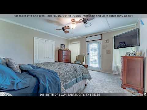 106 Butte Dr, Gun Barrel City, TX home video tour