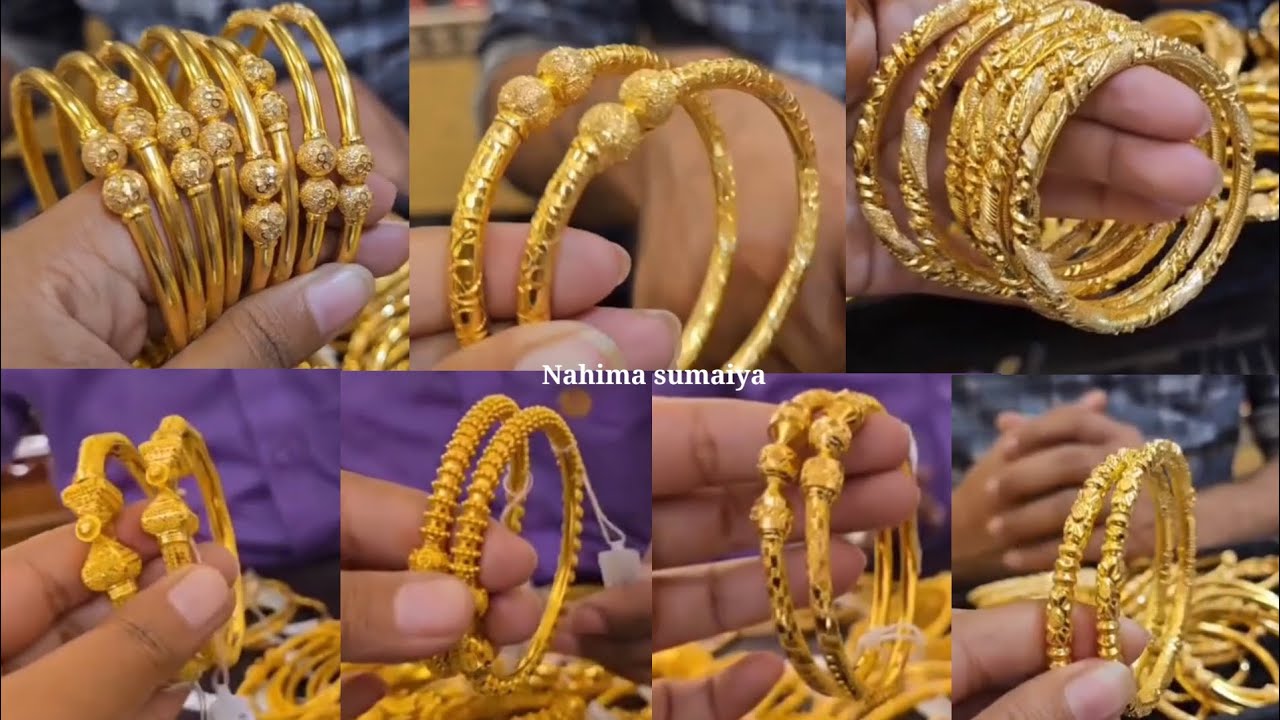 Latest gold bangles designs, trending gold bangles designs #bangles #gold #jewellary #shortsfeed