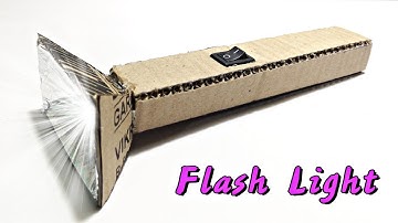 How to make a Flashlight using card board sheet