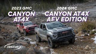 Going Off-Road in the 2024 GMC Canyon AT4X AEV Edition and 2023 GMC Canyon AT4X