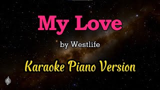 My Love by Westlife - Karaoke Piano Version