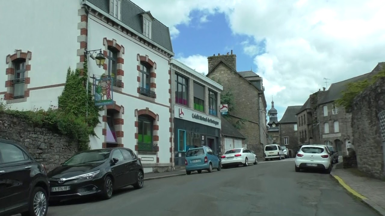 Driving Around 22510 Moncontour, Côtes d'Armor, Brittany, France 28th May 2019