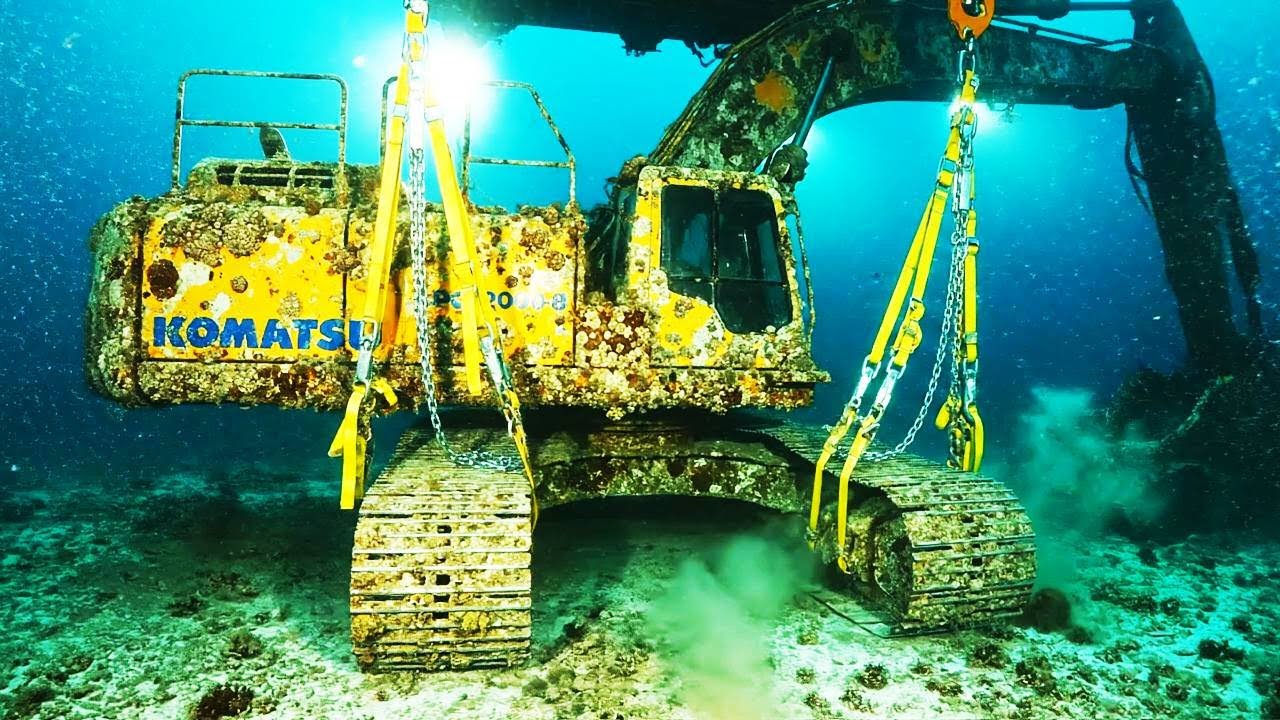 RESTORATION of a Sunken Giant KOMATSU PC2000 Excavator | Deep Sea Recovery