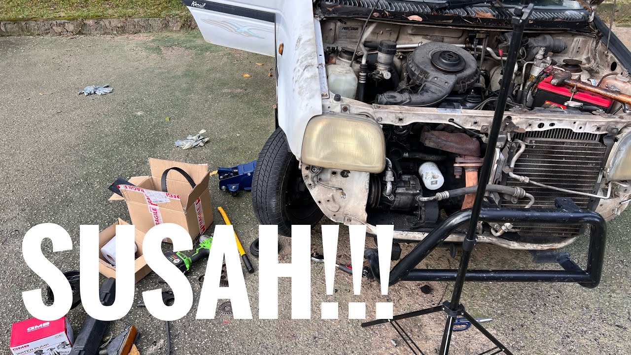 Percubaan tukar timing belt Kancil YouTube