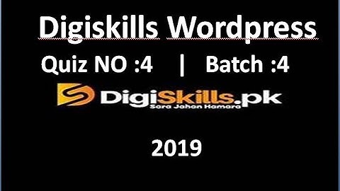 wordpress quiz 4 diggiskills
