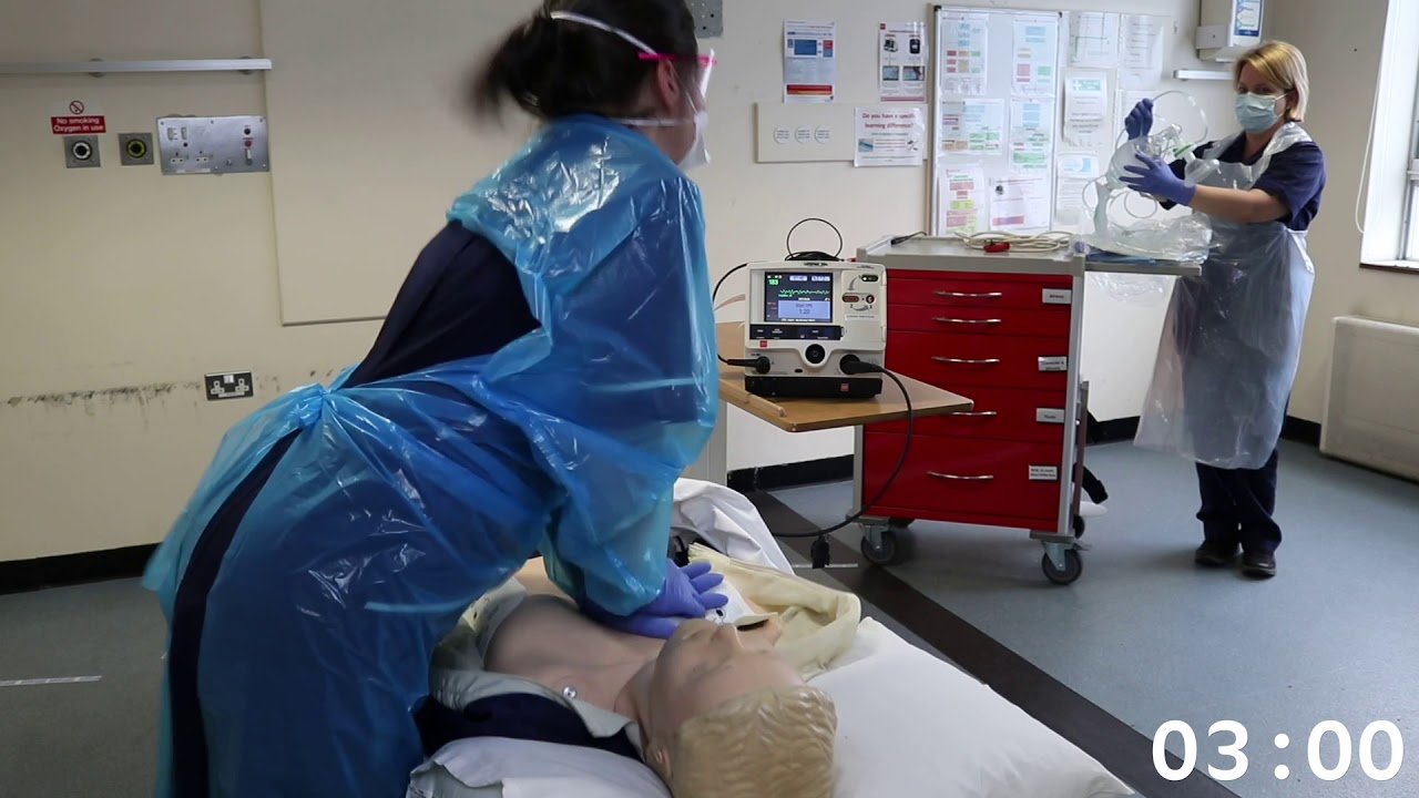 Adult resuscitation of COVID patient Demonstration YouTube