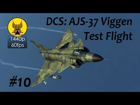 Test Flight - DCS: AJS-37 Viggen - Radar/Nav/Toss Bomb Delivery Modes, ECM and Countermeasures