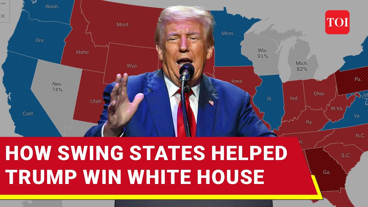 Trump Flips Key Swing States, Marches On To White House As Harris ...